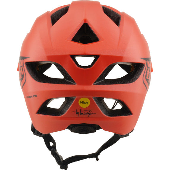 TLD Youth Flowline Helmet - One Size - Point Coral / Charcoal