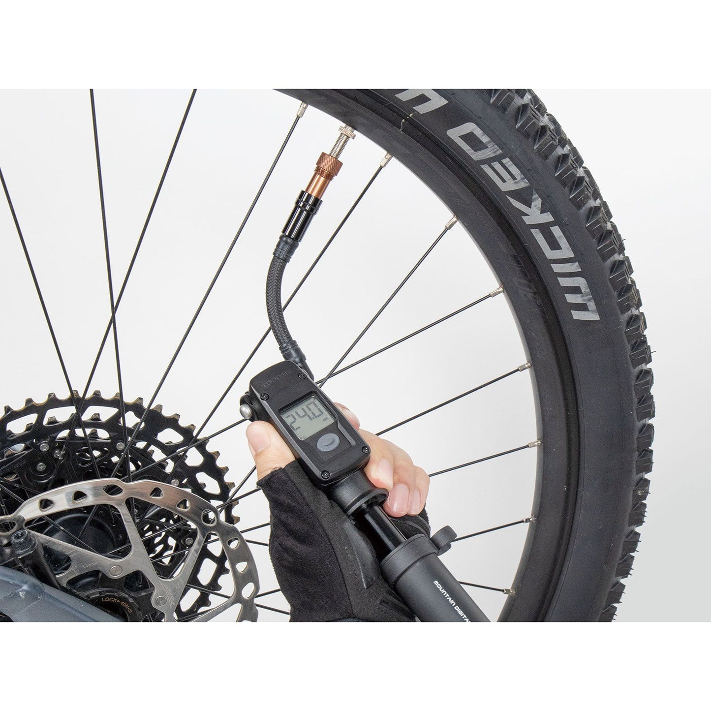 Topeak Mountain 2Stage Digital Mini Pump - Silver