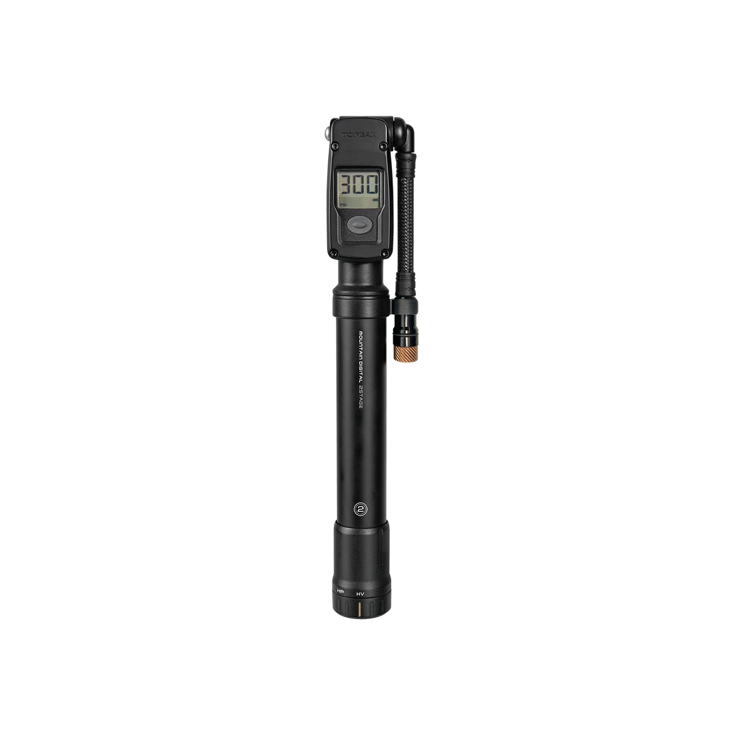 Topeak Mountain 2Stage Digital Mini Pump - Silver