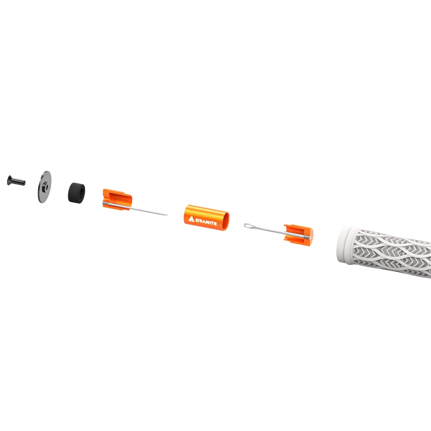 Granite Design Stash Tyre Plug Kit Inside Handlebar - Black