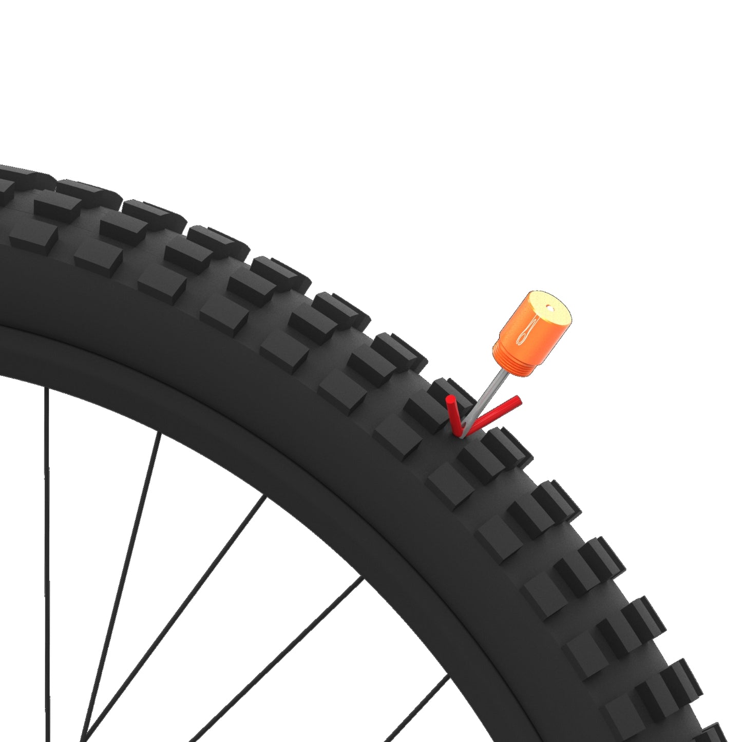 Granite Design Stash Tyre Plug Kit Inside Handlebar - Black