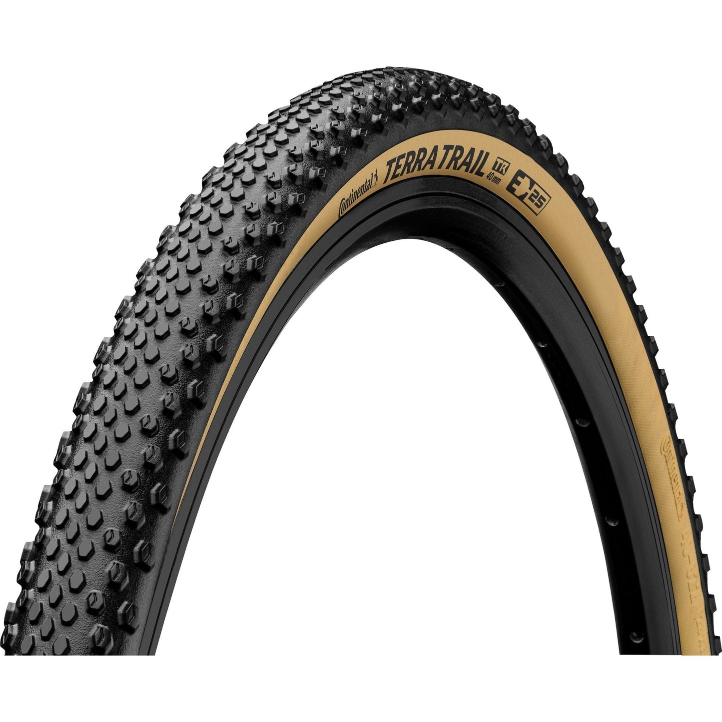 Continental Terra Trail Tyre - 700c - 40c - Yes - Black Chilli - ShieldWall - Medium - Light Duty Protection - Folding - Tan