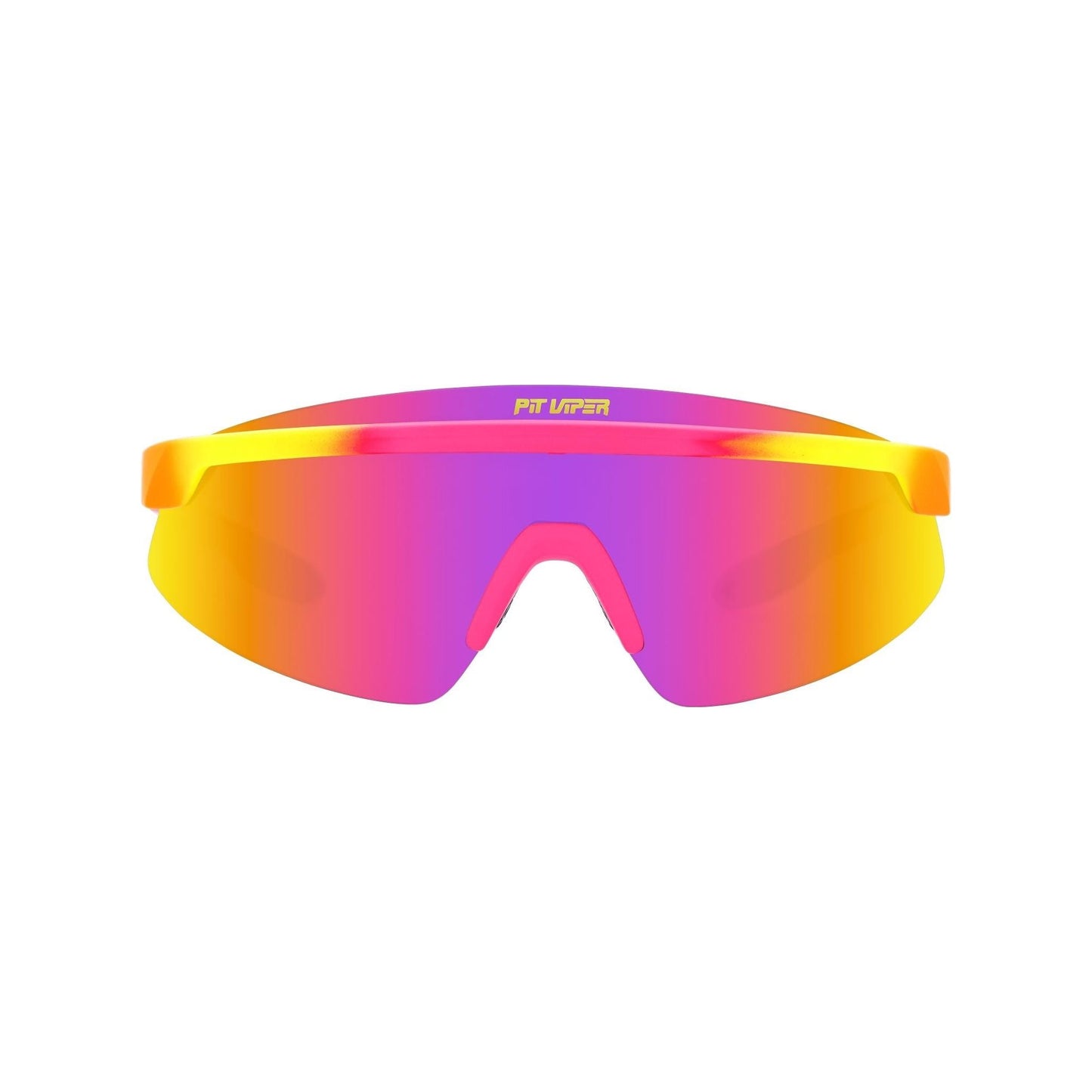 Pit Viper Skysurfer Sunglasses - The Italo - Pink and Yellow - Polarized Lens