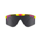 Pit Viper Original Wide Sunglasses - The Italo - Pink and Yellow - Polarized Lens