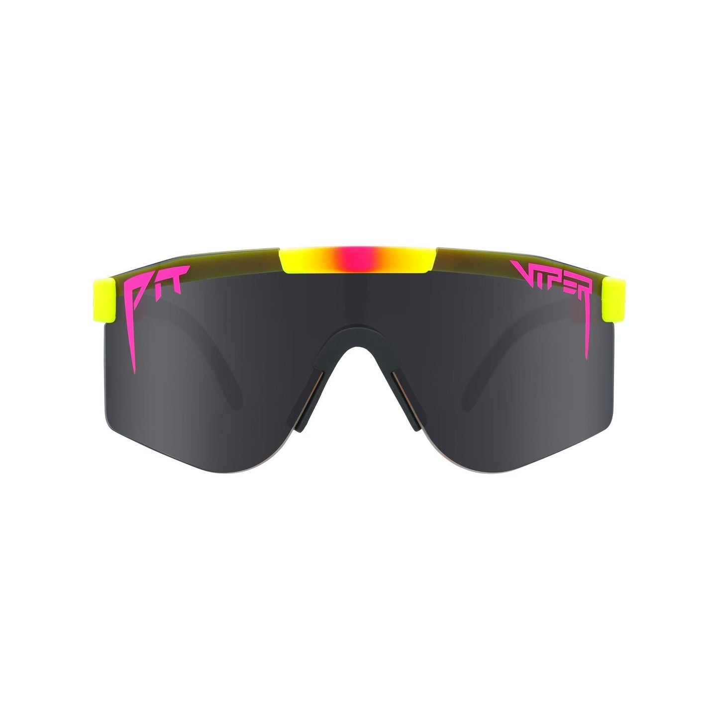 Pit Viper Original Wide Sunglasses - The Italo - Pink and Yellow - Polarized Lens