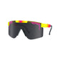 Pit Viper Original Sunglasses - The Italo - Pink and Yellow - Polarized Lens