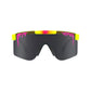 Pit Viper Original Sunglasses - The Italo - Pink and Yellow - Polarized Lens