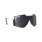 Pit Viper Original Wide Sunglasses - The Miami Nights - White - Polarized Lens
