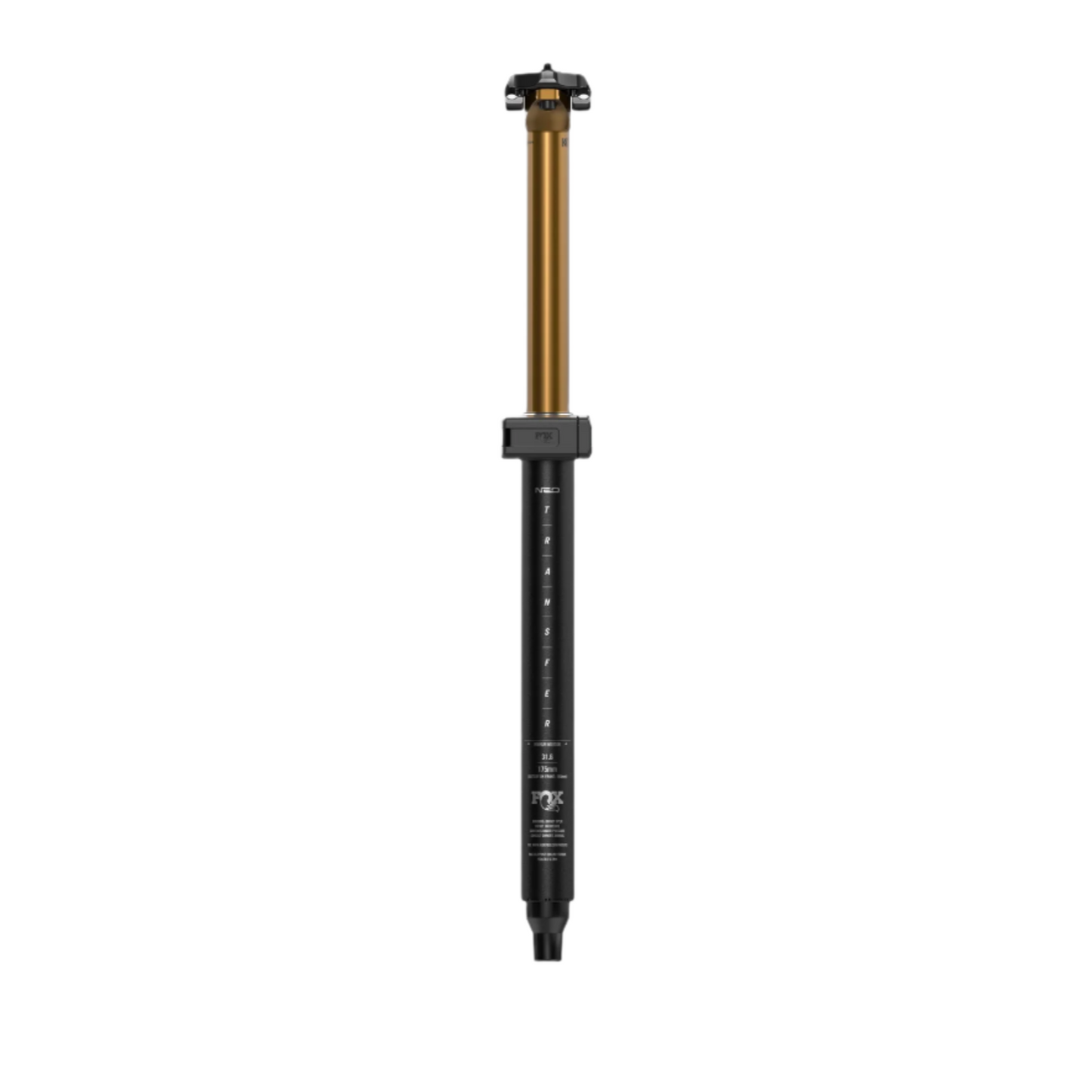 Fox Factory Transfer Neo Factory Series Dropper Post - 30.9mm - No Cable - Wireless - 100mm Drop - 310.8mm Length - 1 x Remote - 22.2mm Bar Clamp