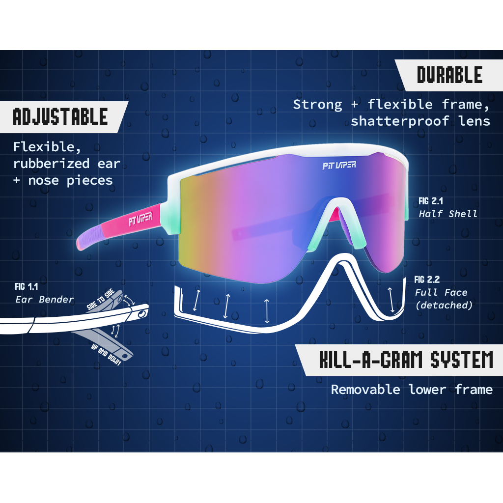 Pit Viper Try-Hard Sunglasses - One Size Fits Most - The Son of Beach Polarized