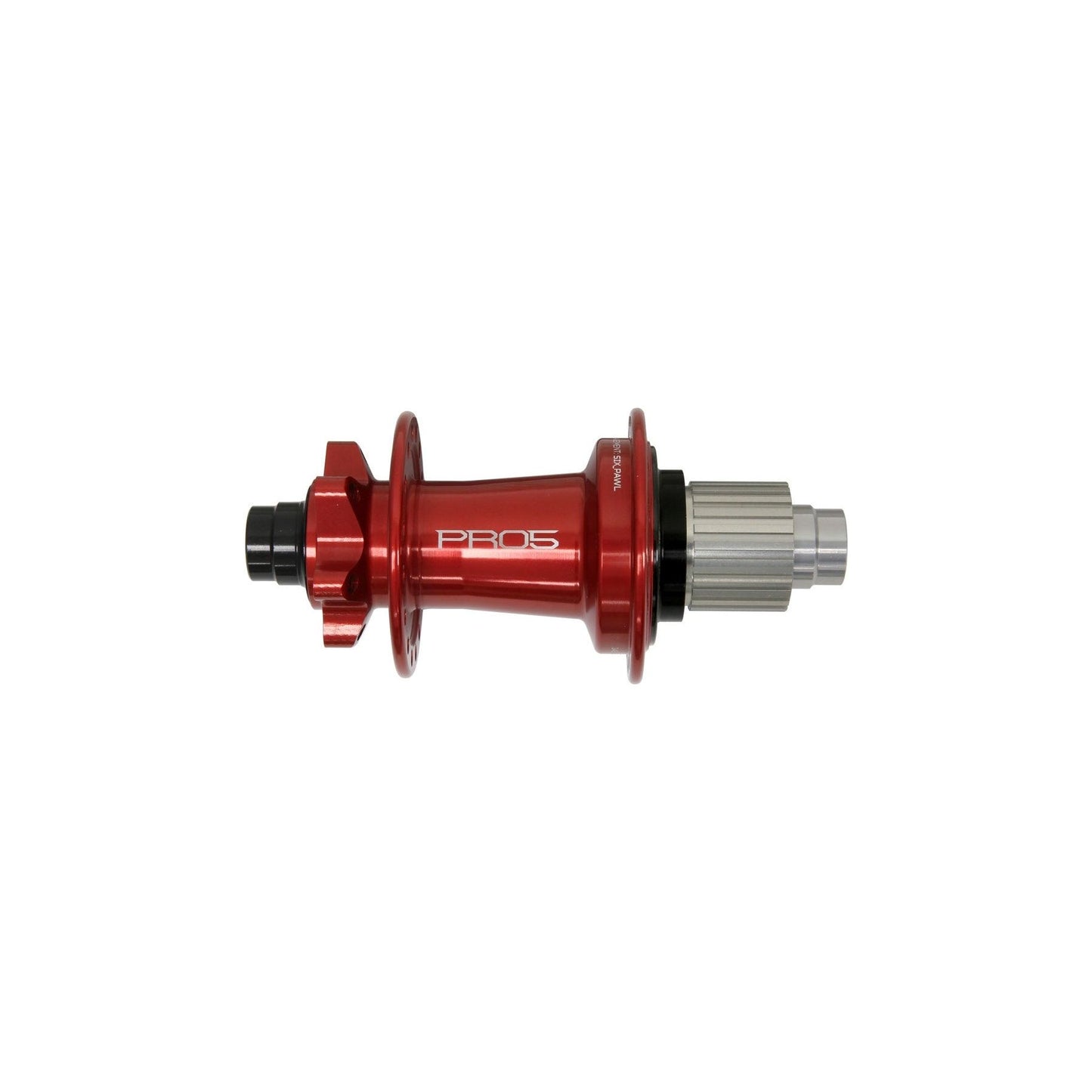 Hope Pro 5 Rear 6 Bolt 12x148mm Disc Hub - Rear - 12x148mm Boost - Shimano Microspline - 6 Bolt - 32 Hole - J-Bend - Red
