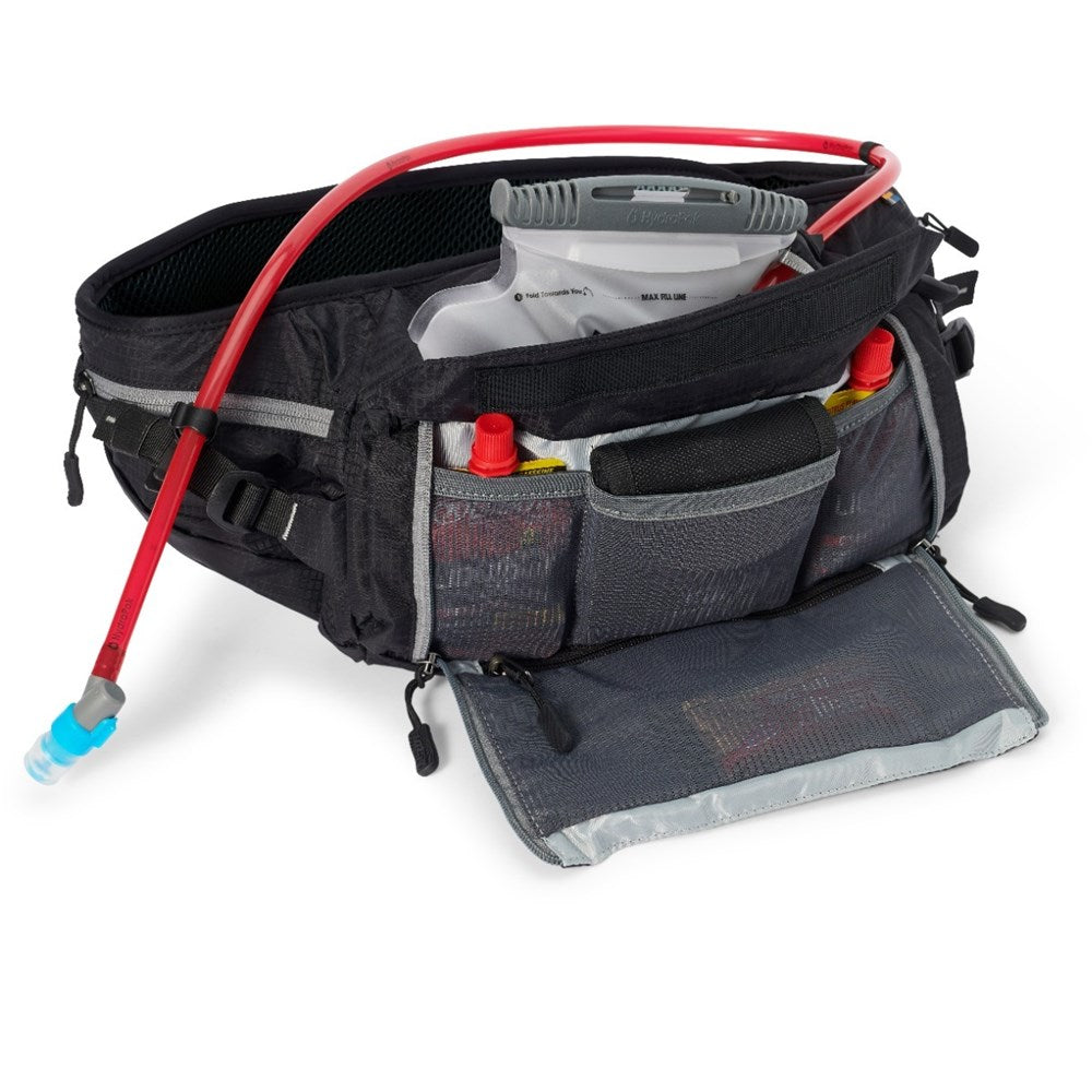 USWE Zulo 6L Hip Pack - Black - 6L Pack - 1.5L Bladder