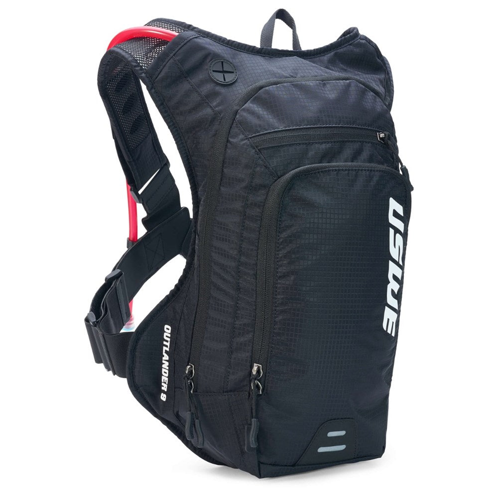 USWE Outlander 9L Hydration Pack - 9L Pack - 3L Bladder - Carbon Black