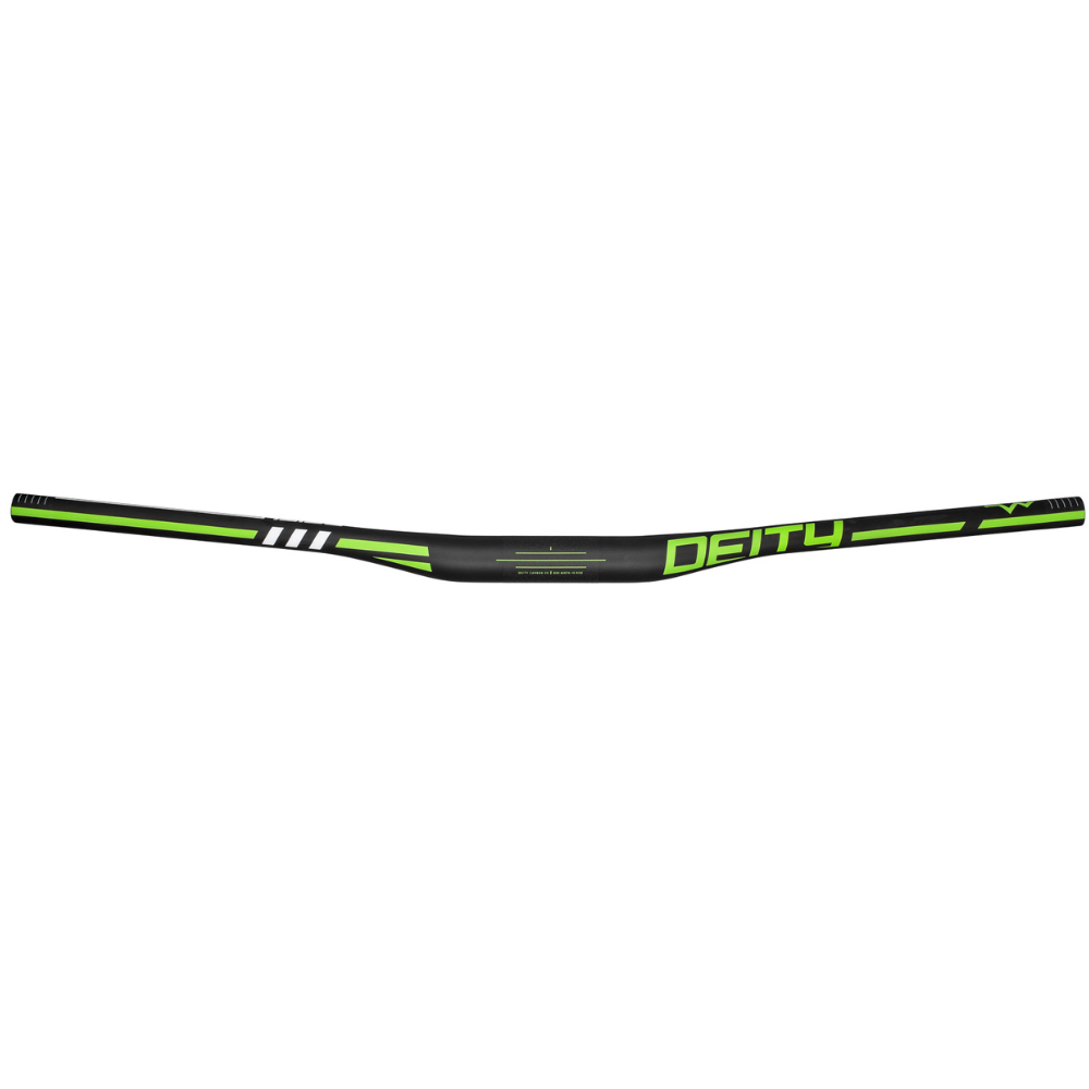 Deity Skywire Carbon Bars - 35mm - 800 - 15mm Rise - Green