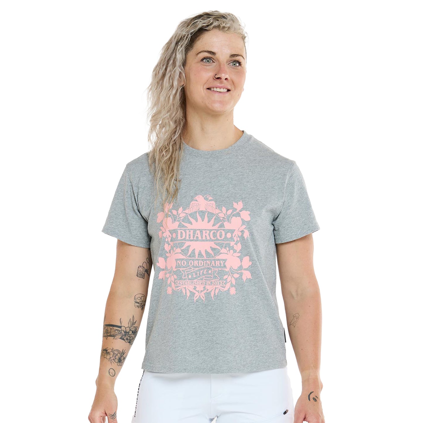 DHaRCO Women's Cotton Tee - Women's L - Grey Marble
