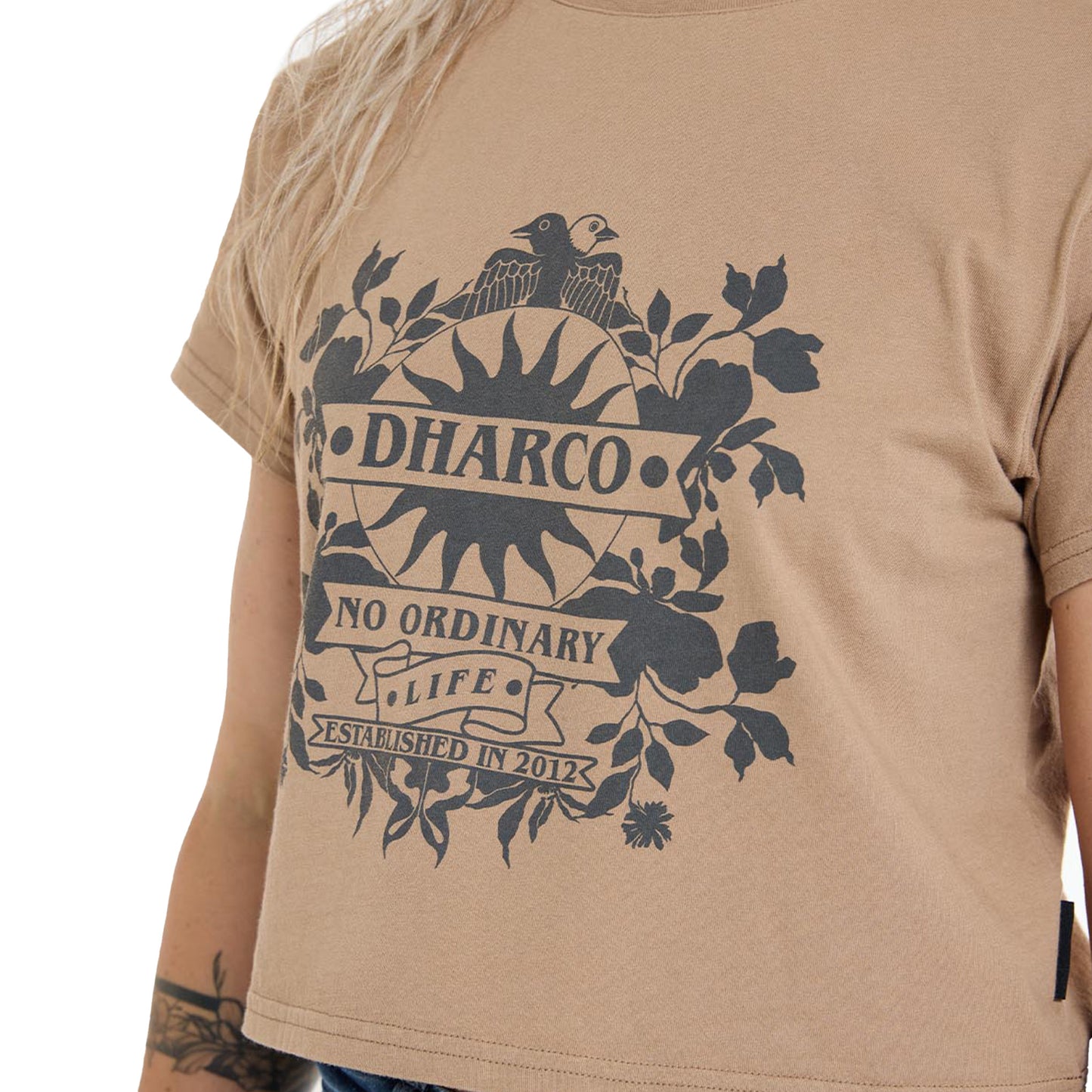 DHaRCO Women's Cotton Crop - Women's S - Dust