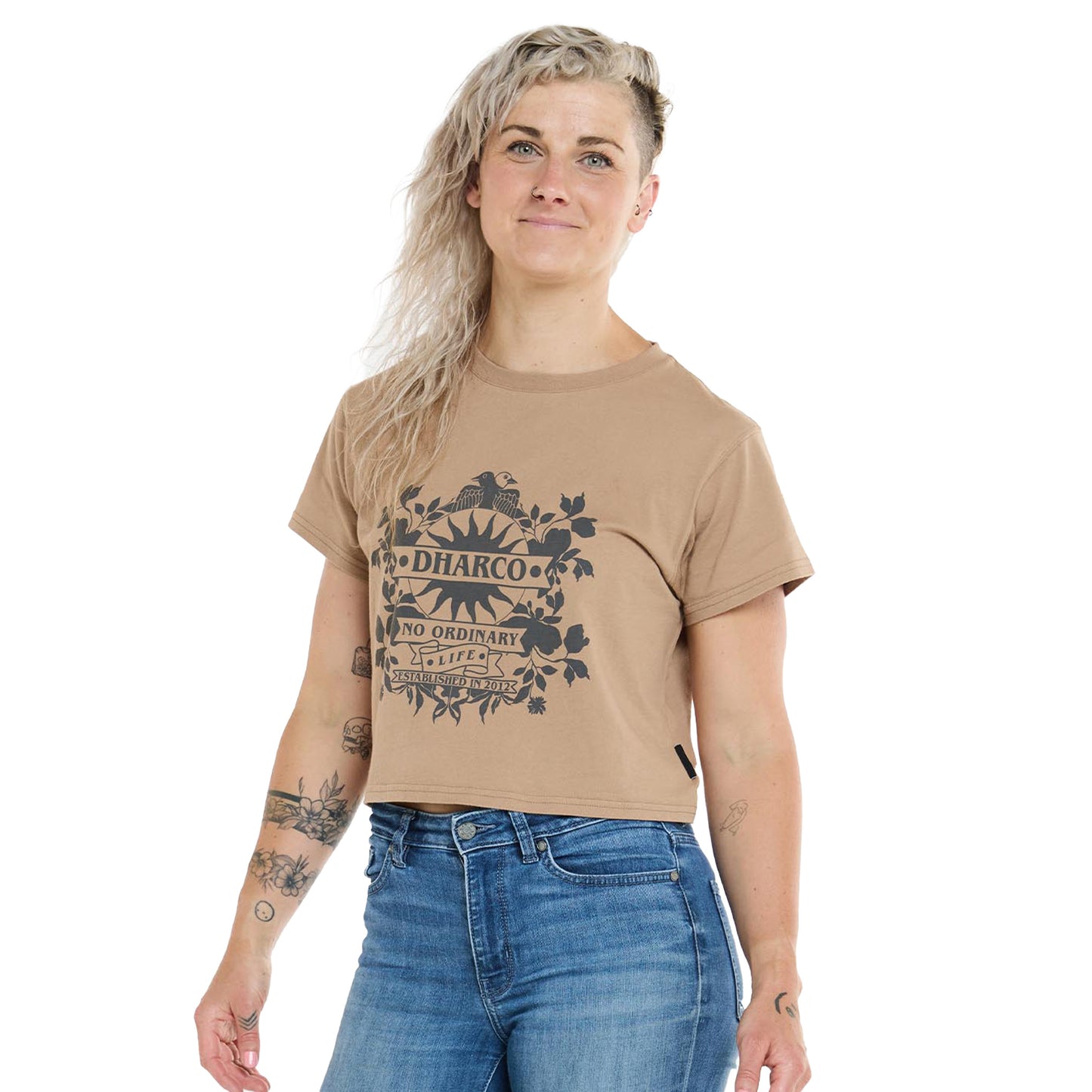 DHaRCO Women's Cotton Crop - Women's S - Dust