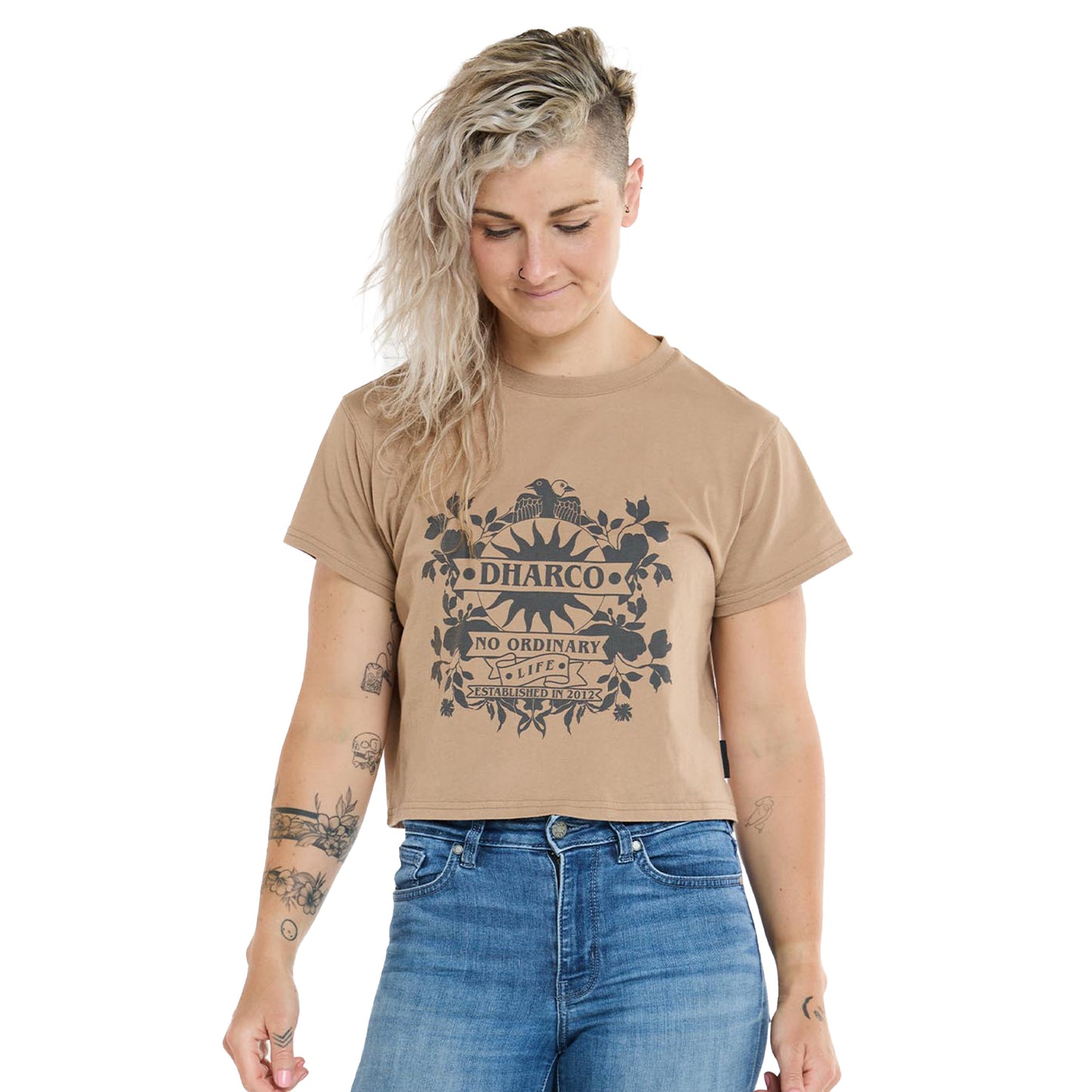 DHaRCO Women's Cotton Crop - Women's S - Dust