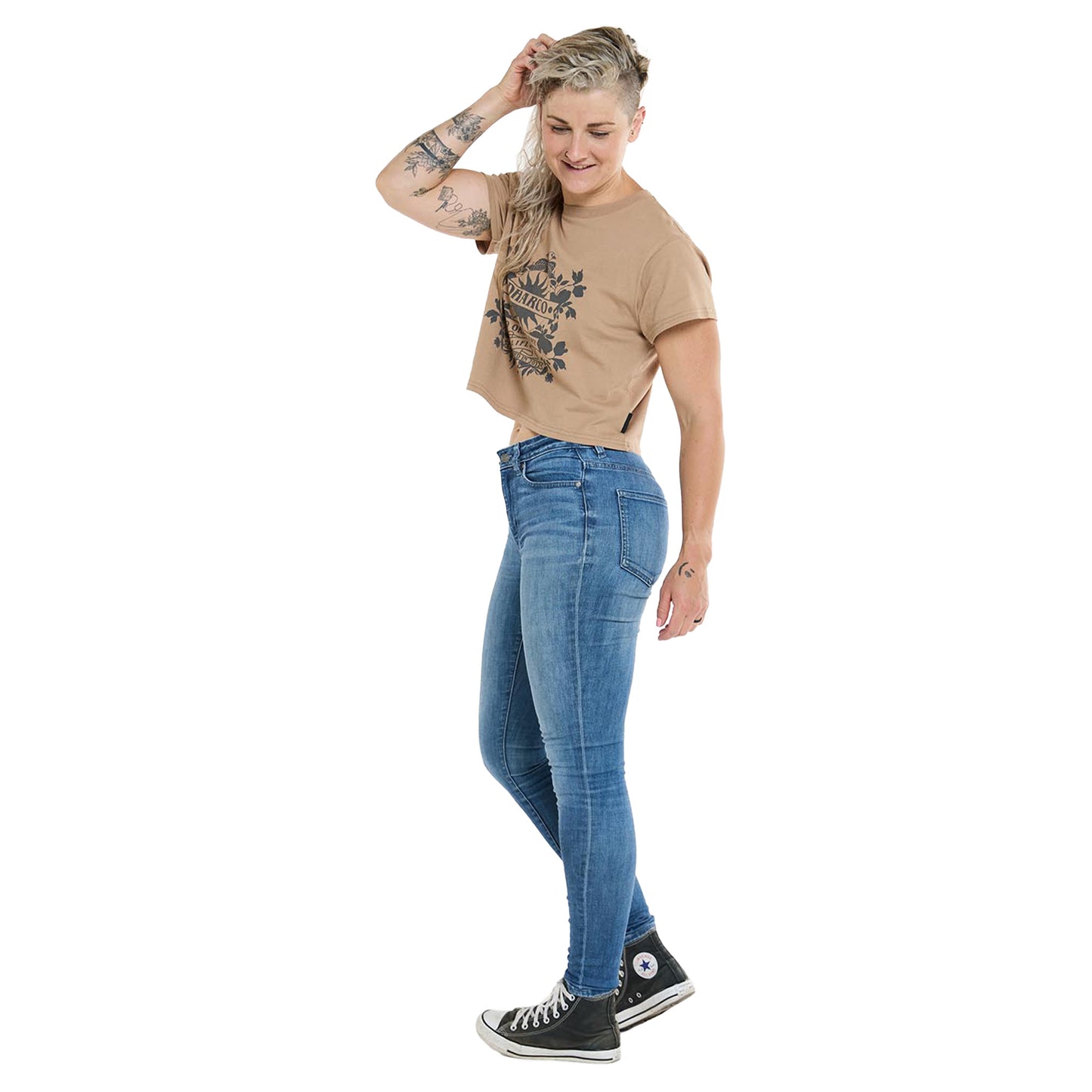 DHaRCO Women's Cotton Crop - Women's S - Dust