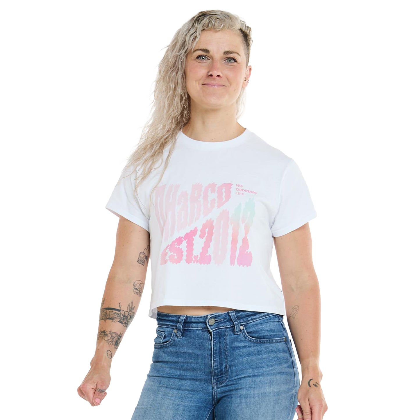 DHaRCO Women's Cotton Crop - Women's S - White