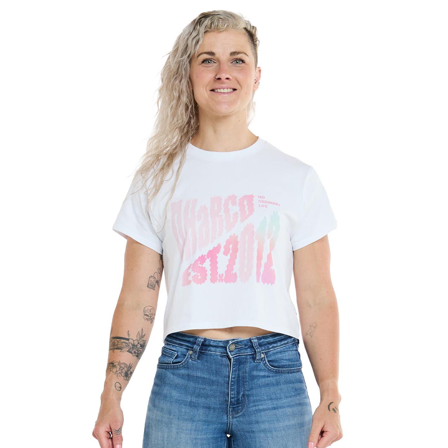 DHaRCO Women's Cotton Crop - Women's S - White