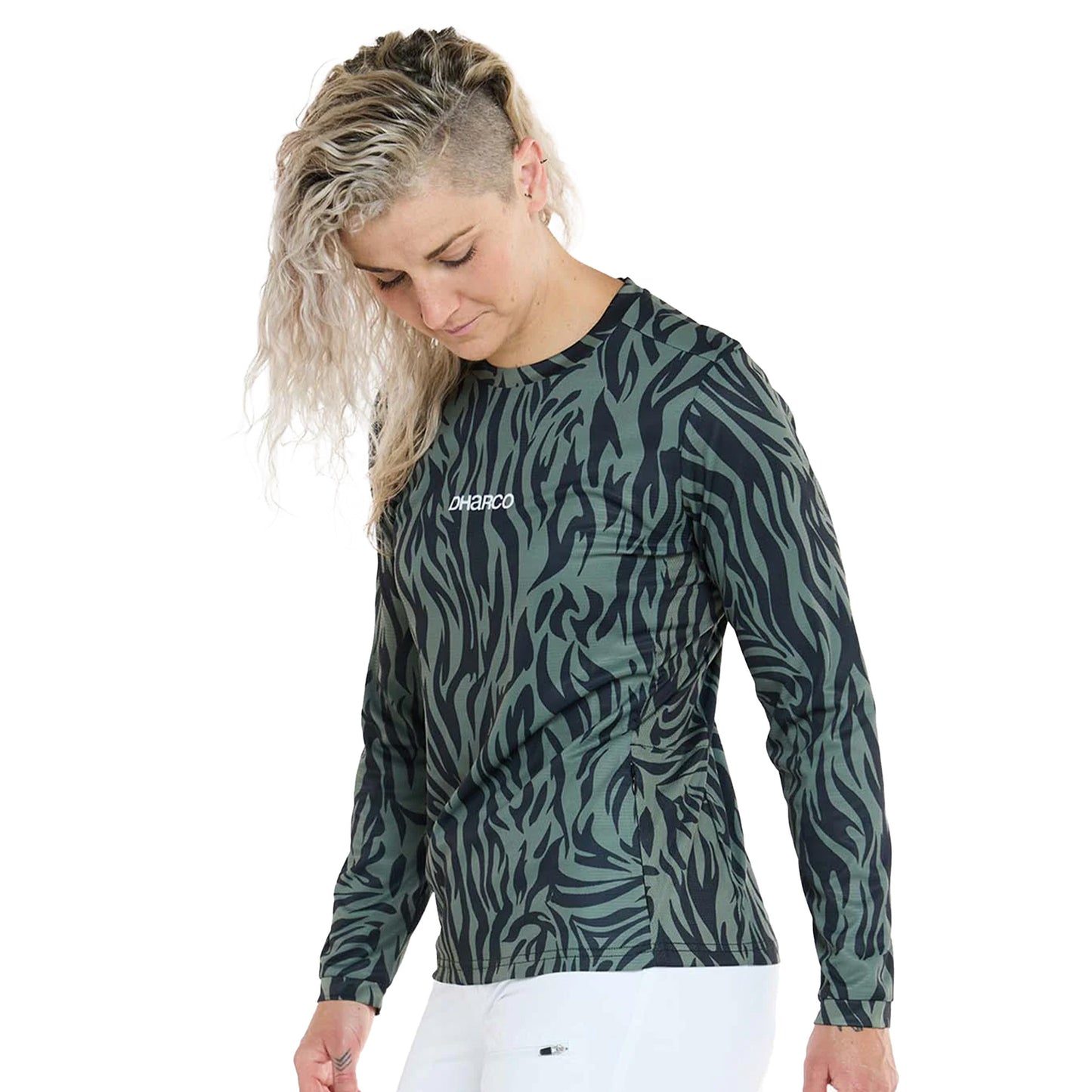 DHaRCO Women's Long Sleeve Gravity Jersey - Women's L - Cypress