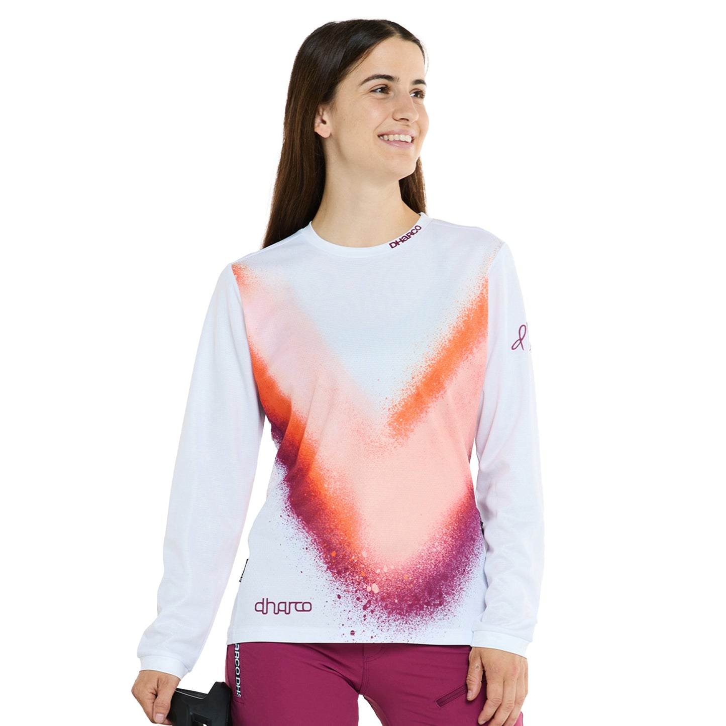 DHaRCO Women's Long Sleeve Gravity Jersey - Women's L - Firebird