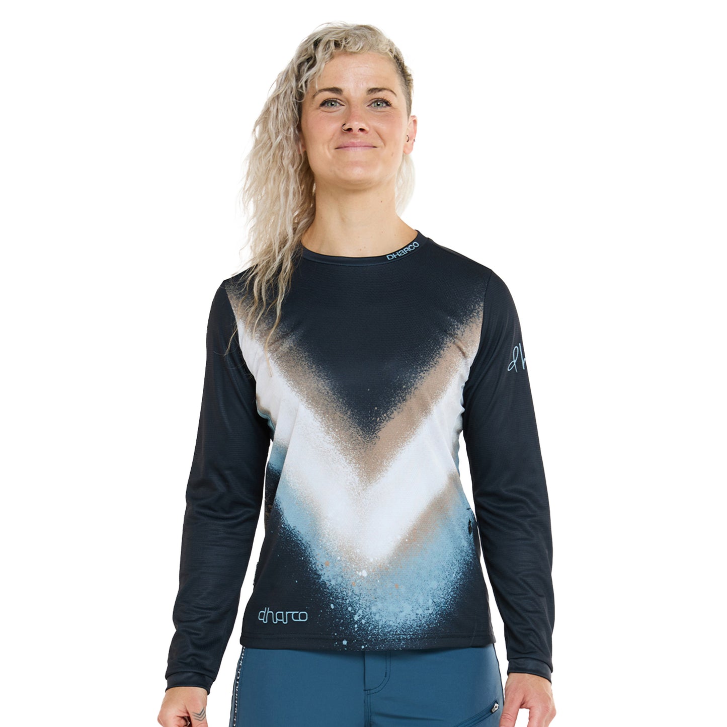 DHaRCO Women's Long Sleeve Gravity Jersey - Women's L - Golden Streak