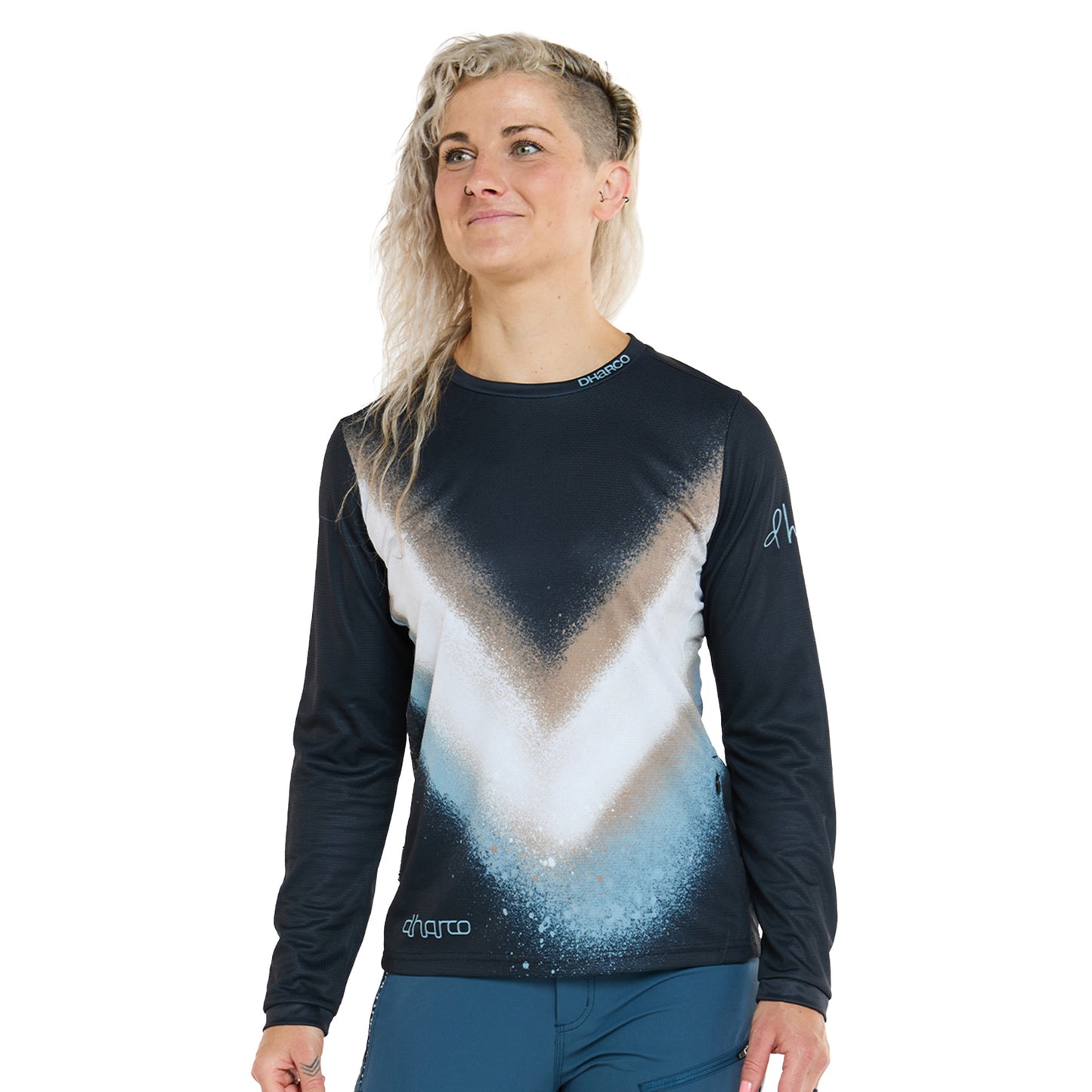 DHaRCO Women's Long Sleeve Gravity Jersey - Women's L - Golden Streak