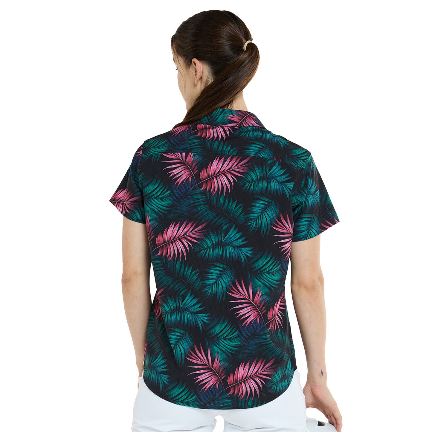 DHaRCO Women's Tech Party Shirt - Women's L - Dark Fern