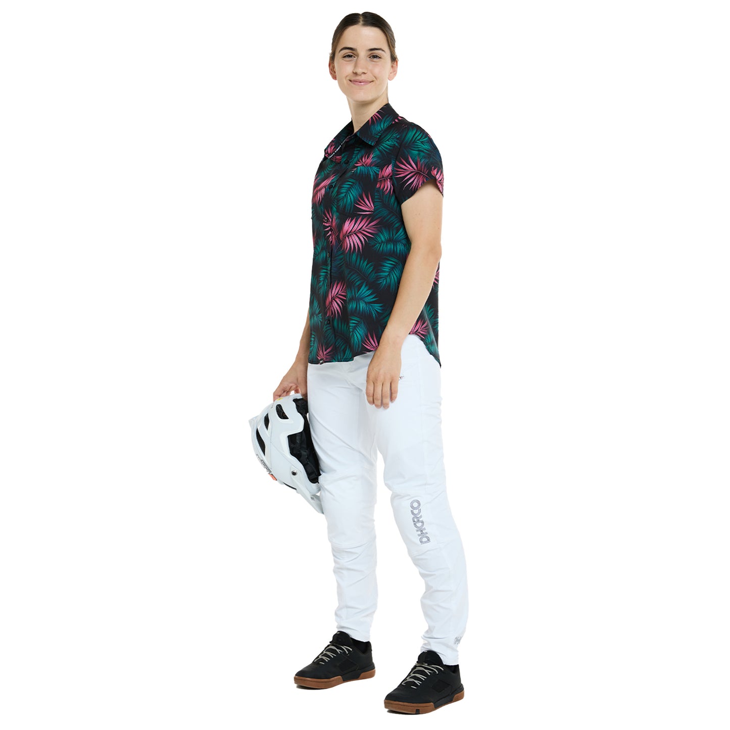 DHaRCO Women's Tech Party Shirt - Women's L - Dark Fern