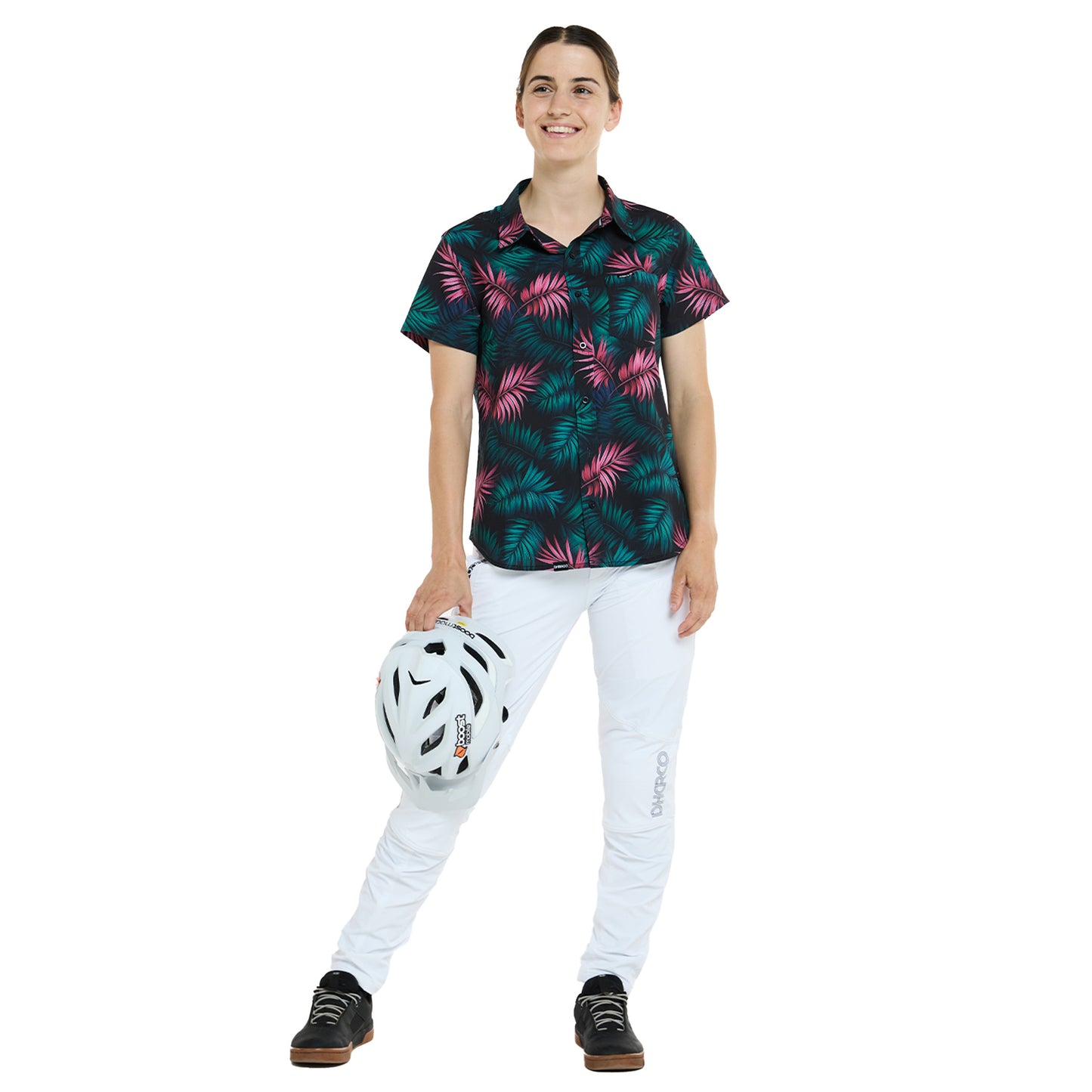 DHaRCO Women's Tech Party Shirt - Women's L - Dark Fern