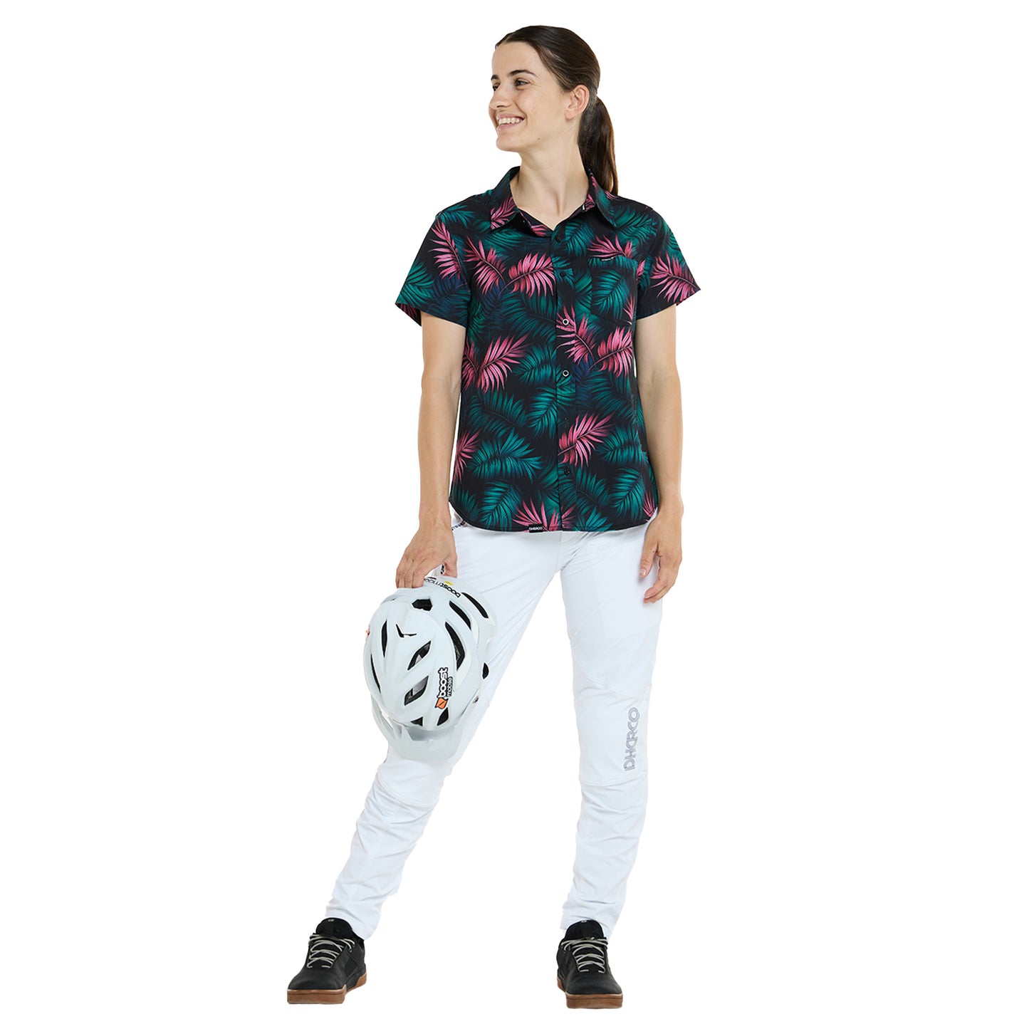 DHaRCO Women's Tech Party Shirt - Women's L - Dark Fern