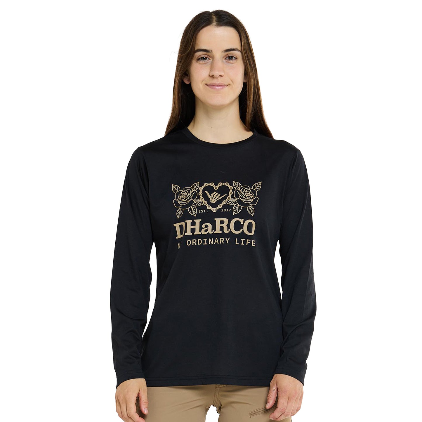 DHaRCO Women's Long Sleeve Tech Tee - Women's L - Black