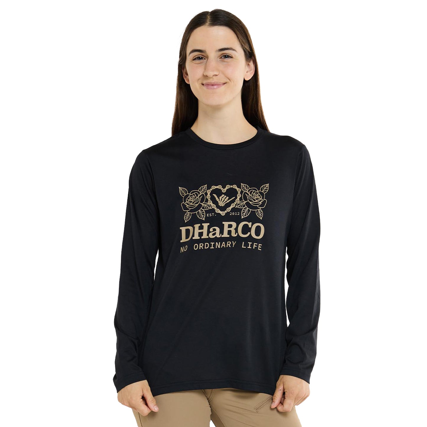 DHaRCO Women's Long Sleeve Tech Tee - Women's L - Black