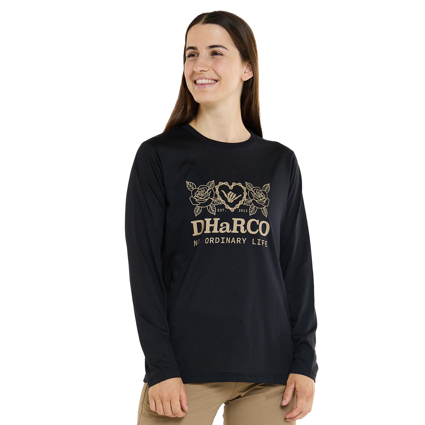 DHaRCO Women's Long Sleeve Tech Tee - Women's L - Black