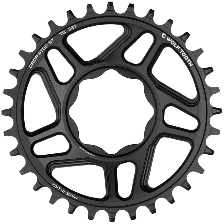 Wolf Tooth Direct Mount Drop-Stop eBike Chainring - Direct Mount - Trek TQ - 55mm Chainline - Round - 32T - 9-12 Speed