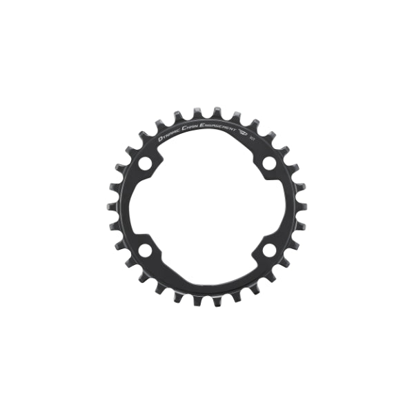 Shimano CUES FC-U6000 1x9-10-11 Chainring - Four Bolt - 96 BCD - Shimano Asymmetrical - Standard Crank Chainline - Round - 30T - 9-10-11 Speed - Steel