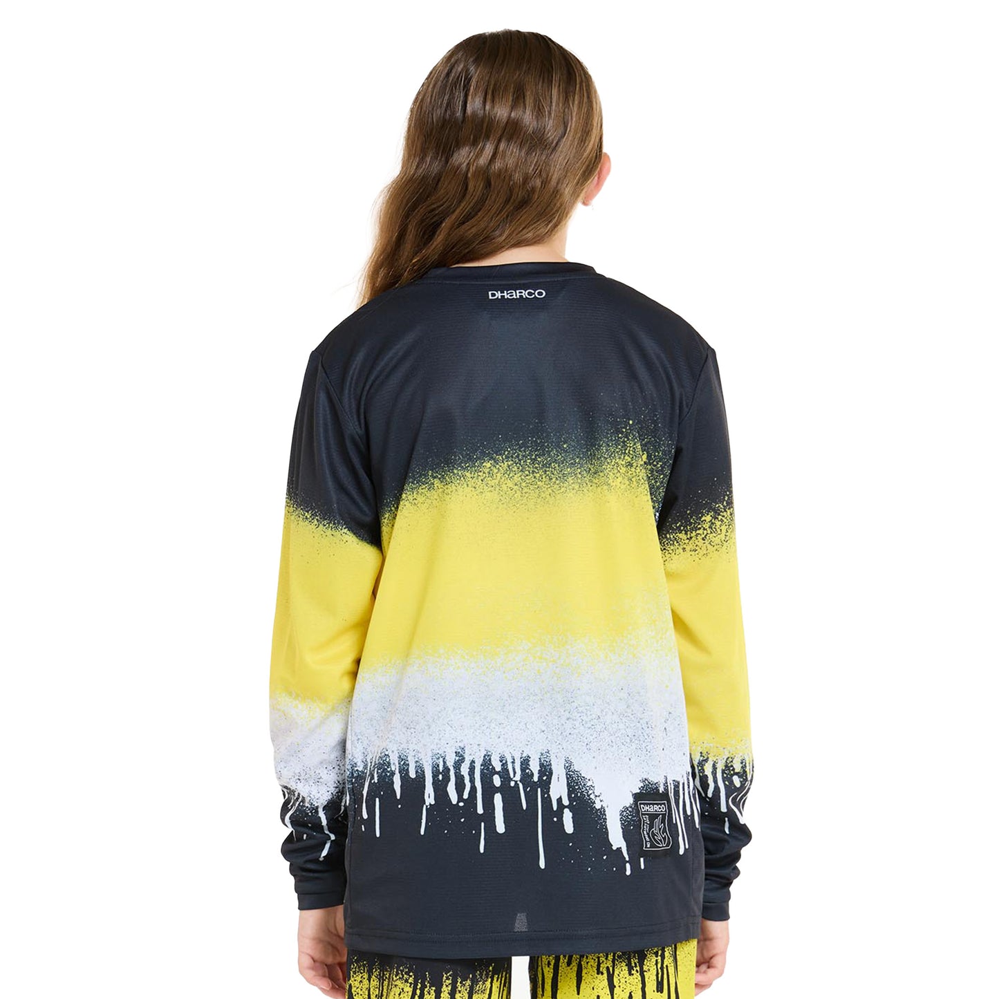 DHaRCO Youth Gravity Long Sleeve Jersey - Youth L - Acid Rain