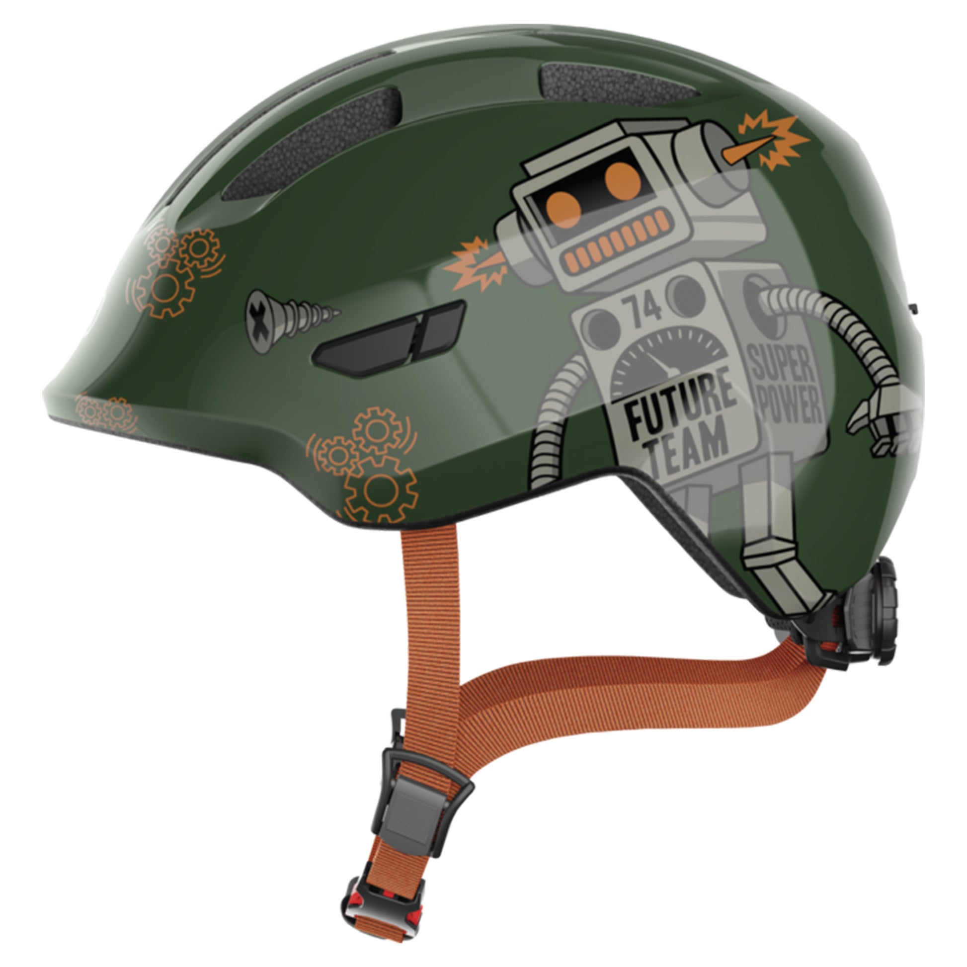 Abus Smiley 3.0 Helmet - S - Green Robo - Image 1
