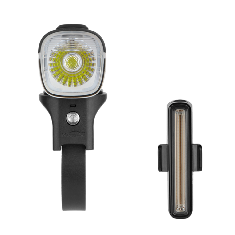 Magicshine Allty 600 Lumen LED Front Light and SeeMee 30 Lumen Rear Light Set - Front & Rear - 600 - Black