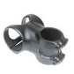 Bikeyoke Barkeeper Stem - Black - 35mm - 45mm x 0 Degree - 1 1-8th Inch