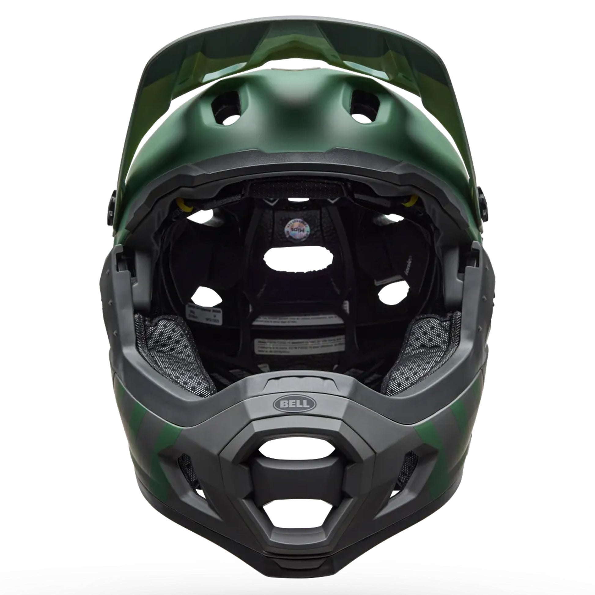 Bell Super DH Spherical Helmet - L - Matte Gunmetal Green/Grey - Image 2