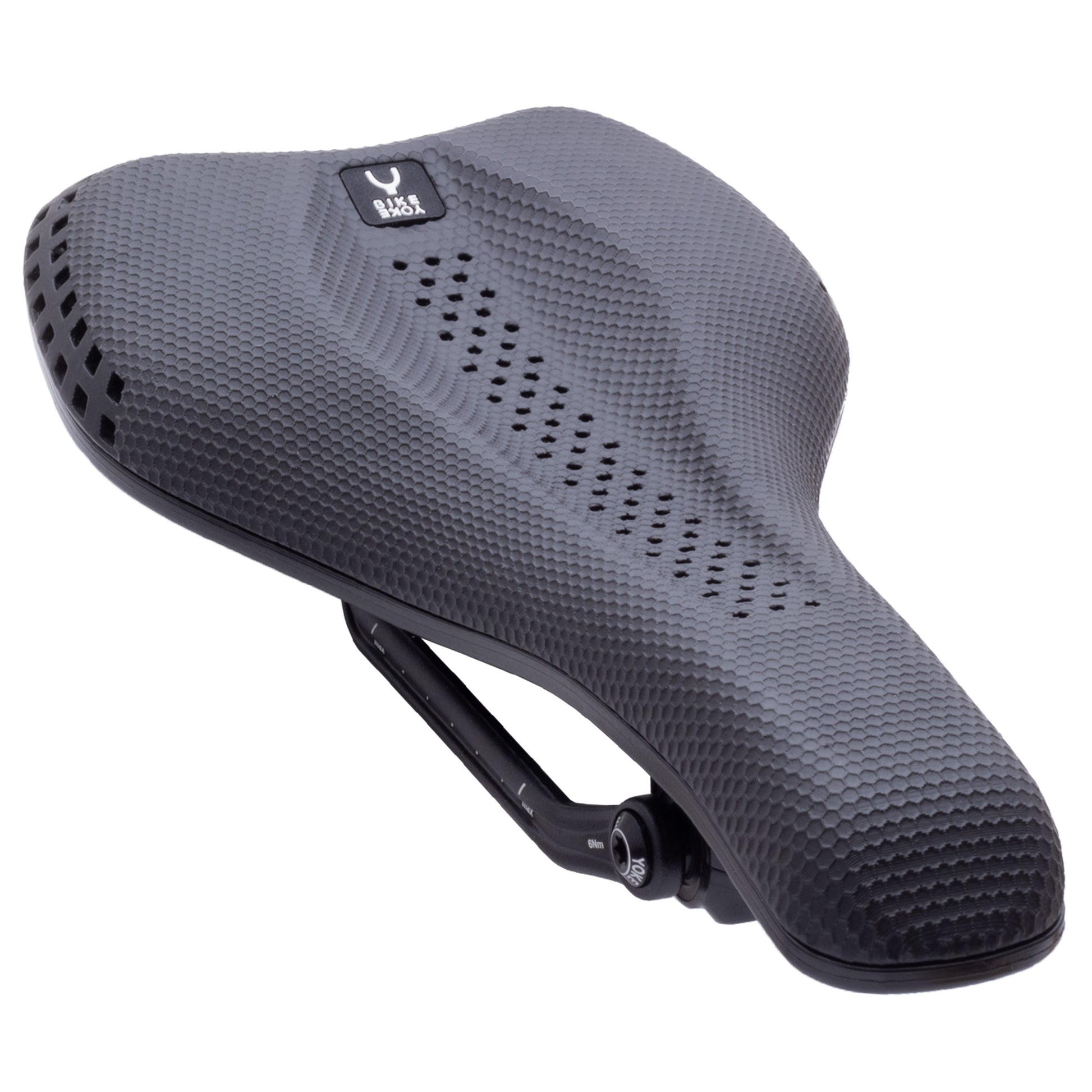 BikeYoke Sagma 3D Saddle - Aluminium - 130mm - Black - Image 1