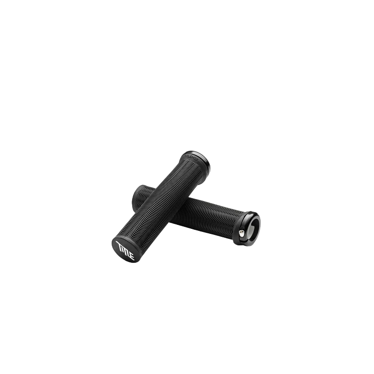 Title MTB LO1 Lock On Grips - Black - Single Lock On Grips