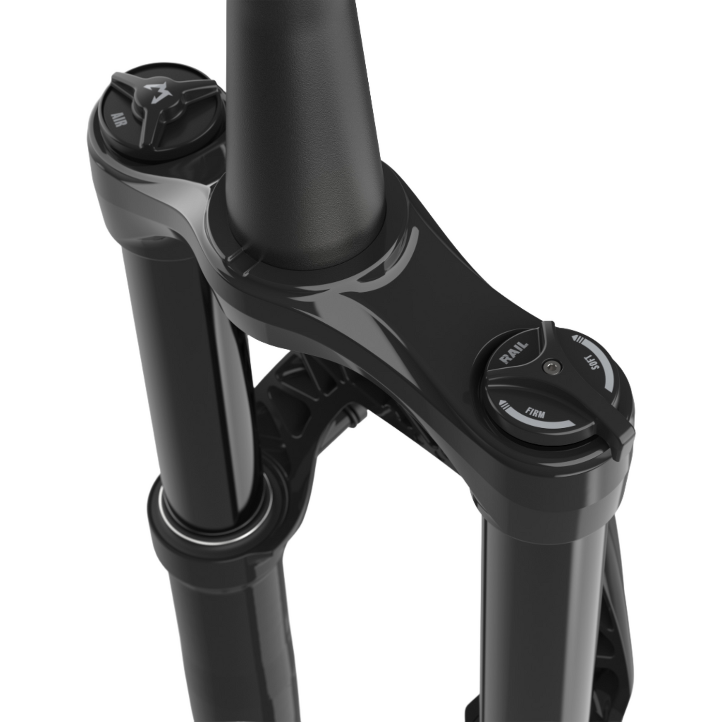Marzocchi Bomber Z2 Fork - 27.5 Inch - 1 1/8th - 1.5 Inch Tapered - 15x110mm Boost - 140mm - 44mm - Rail Sweep Adj - Shiny Black