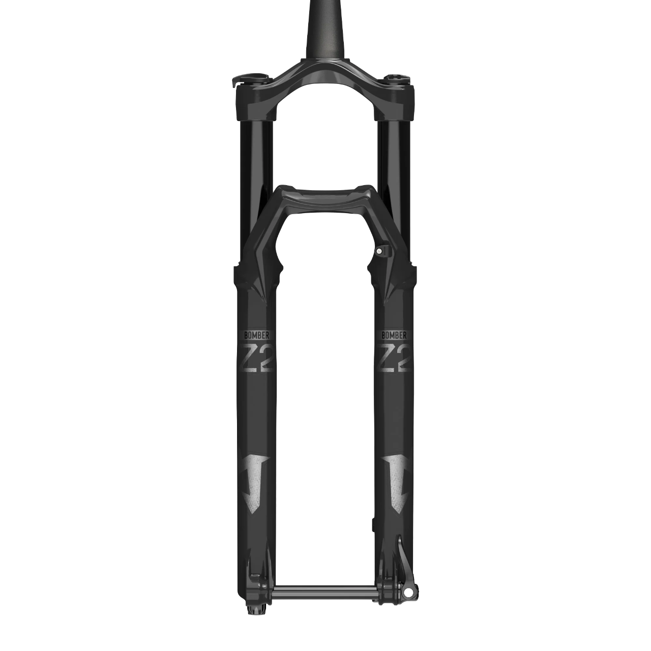 Marzocchi Bomber Z2 Fork - 27.5 Inch - 1 1/8th - 1.5 Inch Tapered - 15x110mm Boost - 100mm Travel - 44mm - Rail Sweep Adj - Shiny Black - 2024