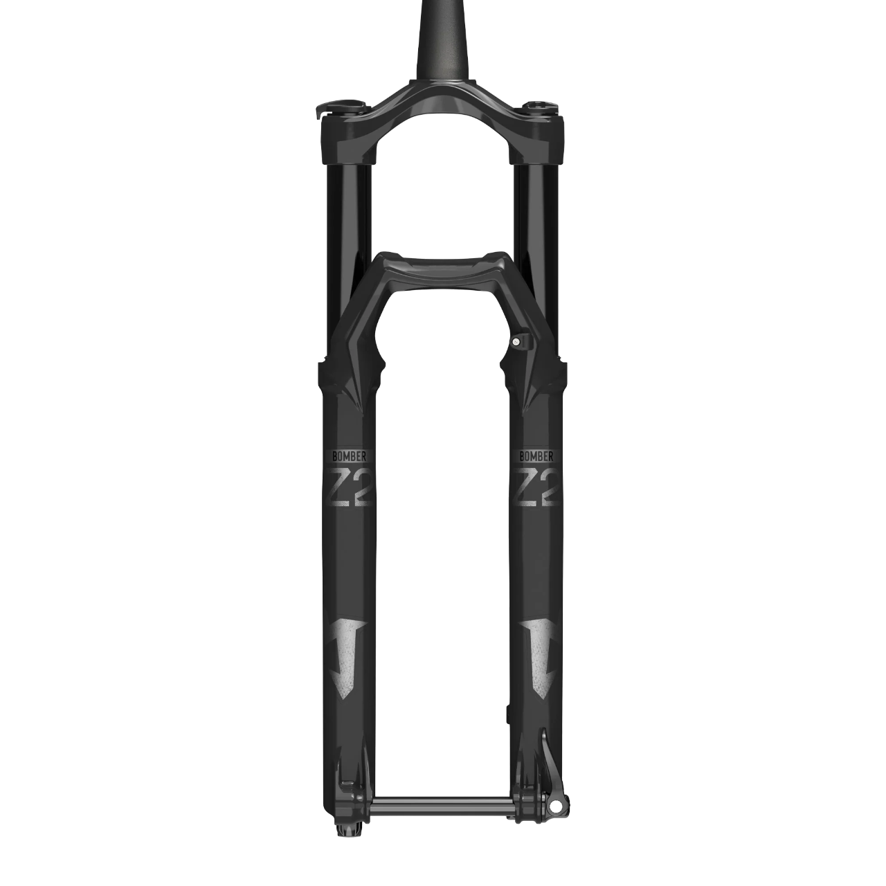 Marzocchi Bomber Z2 Fork - 27.5 Inch - 1 1/8th - 1.5 Inch Tapered - 15x110mm Boost - 140mm Travel - 44mm - Rail Sweep Adj - Shiny Black - 2024
