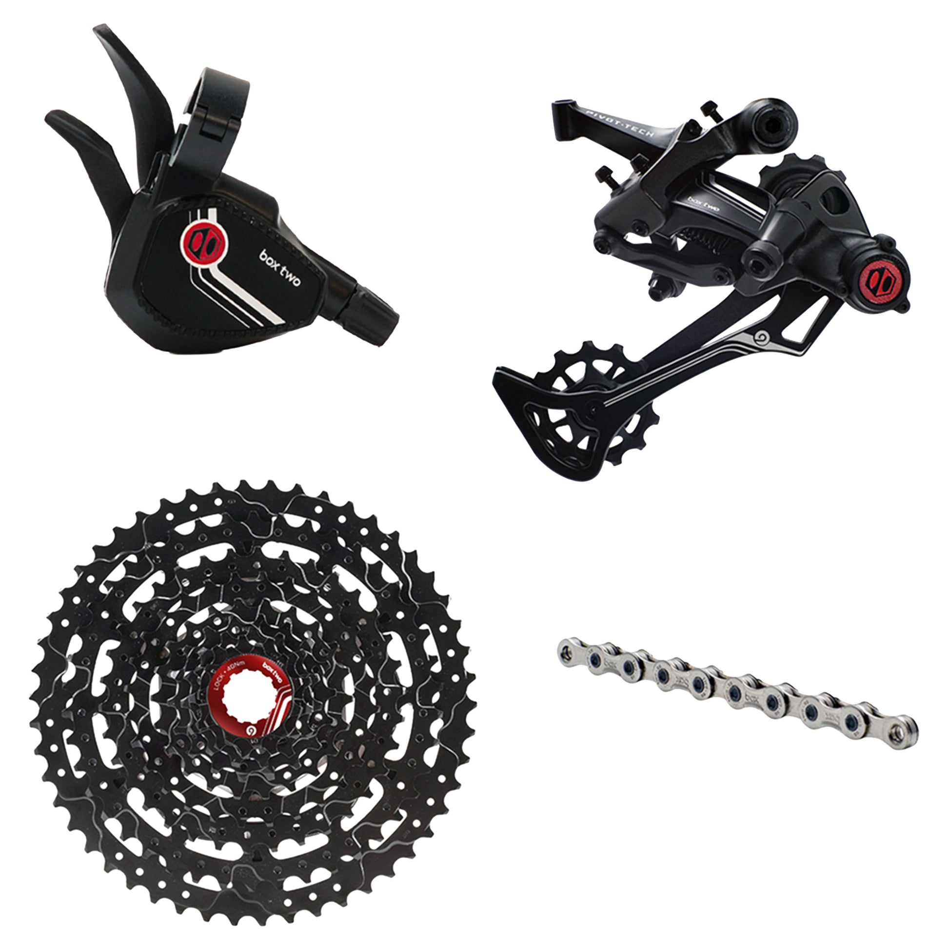 Box Components Two P9 X-Wide Single Shift E-Bike Groupset - 9 Speed - Shimano HG - Any - No - Image 1