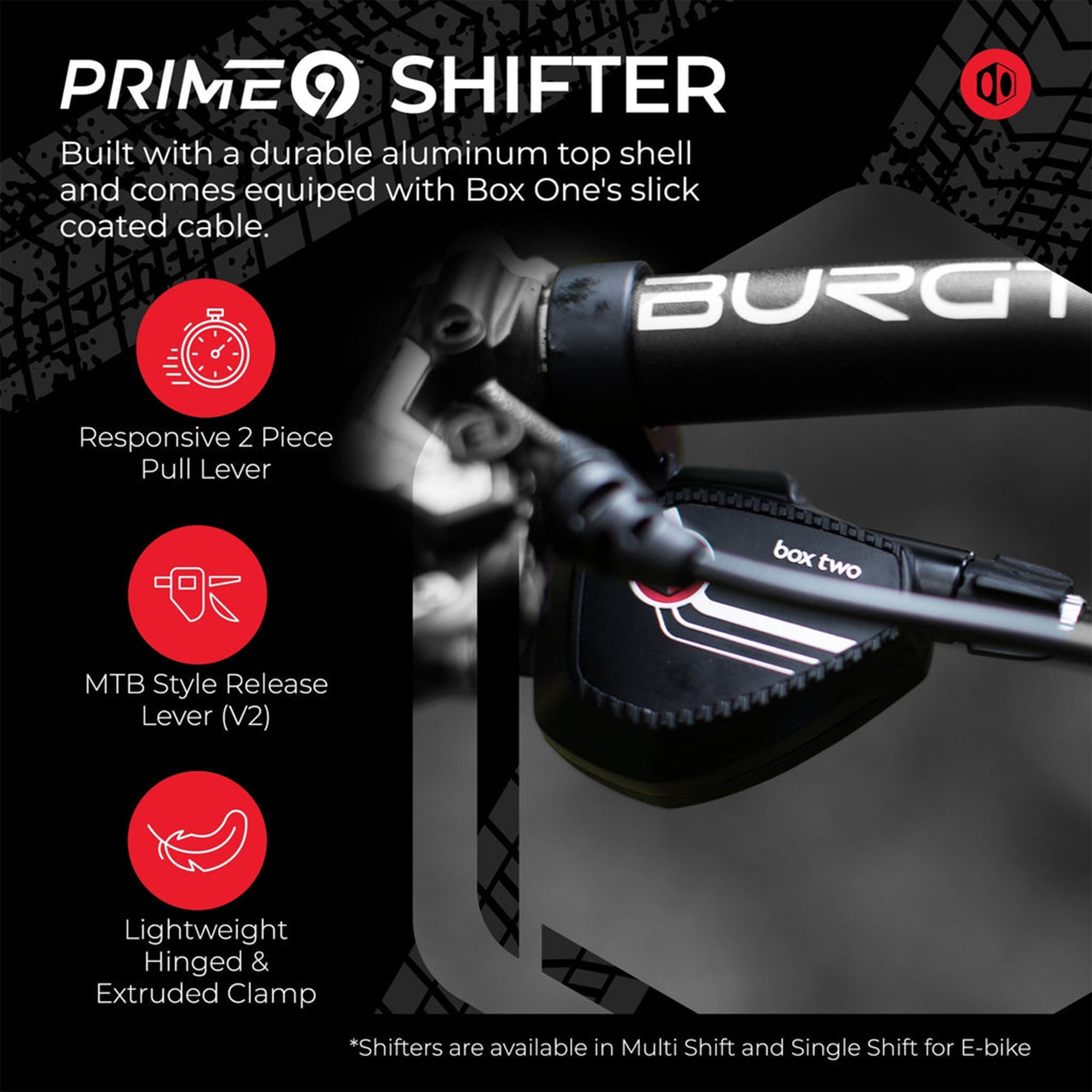 Box Components Two P9 X-Wide Single Shift E-Bike Groupset - 9 Speed - Shimano HG - Any - No - Image 2
